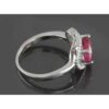 Bague de fiançailles en argent avec rubis rouge Bliss pour femmes Kiana Sarvenaz