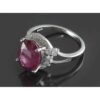 Bague de fiançailles en argent avec rubis rouge Bliss pour femmes Kiana Taranom