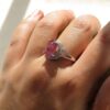Bague de fiançailles en argent avec rubis rouge Bliss pour femmes Kiana Taranom