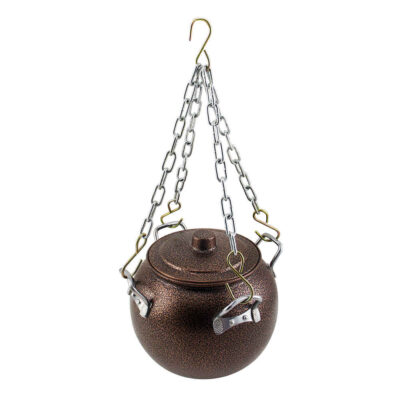Pot de Cuisine Suspendu pour Feu de Camp – Durable et Polyvalent pour Cuisine en Plein Air
