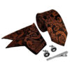 Ensemble Cravate, Pochette & Boutons de Manchette pour Homme - Dora de Luxe