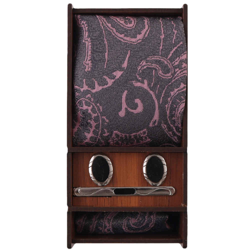 Ensemble Cravate, Pochette & Boutons de Manchette pour Homme - Erfan de Luxe