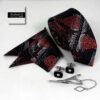 Ensemble Cravate, Pochette & Boutons de Manchette pour Homme - Luka de Luxe