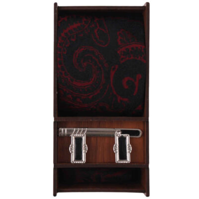 Ensemble Cravate, Pochette & Boutons de Manchette pour Homme – Rava de Luxe