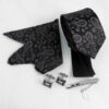 Ensemble Cravate, Pochette & Boutons de Manchette pour Homme - Tradition de Luxe
