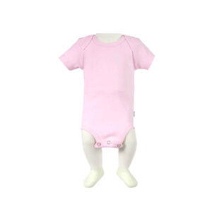 Body bébé à manches courtes de couleur unie
