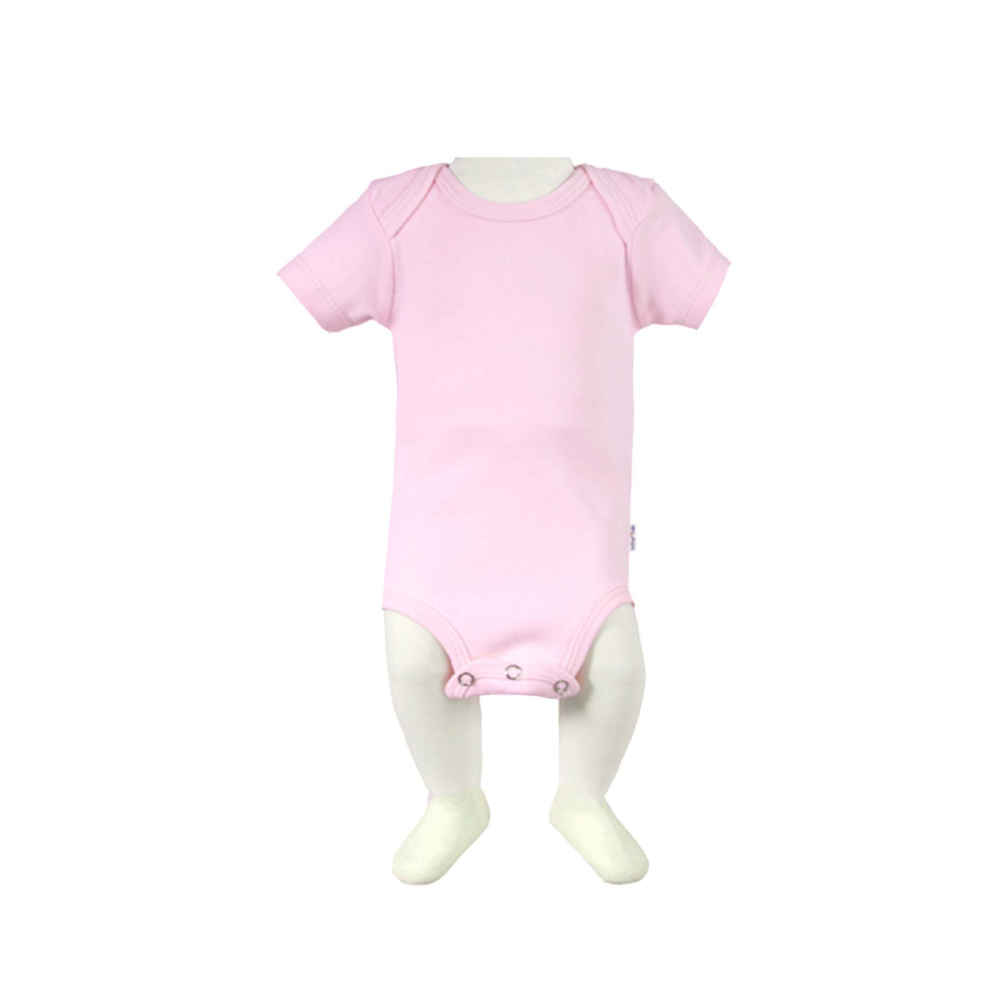 Body bébé à manches courtes de couleur unie