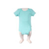 Body bébé à manches courtes de couleur unie