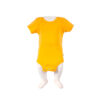 Body bébé à manches courtes de couleur unie