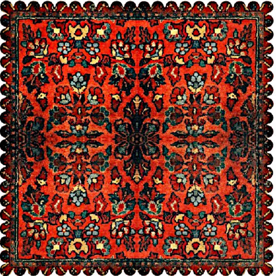 Nappe en Velours au Design Inspiré de l’Élégance Perse Gelim