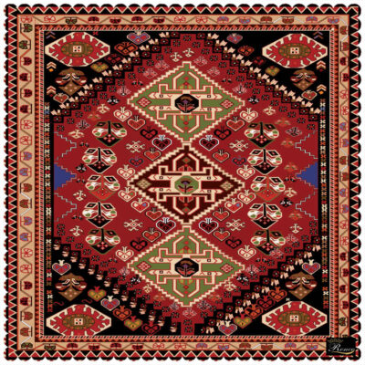 Nappe en Velours au Design Inspiré de l’Élégance Perse Rima