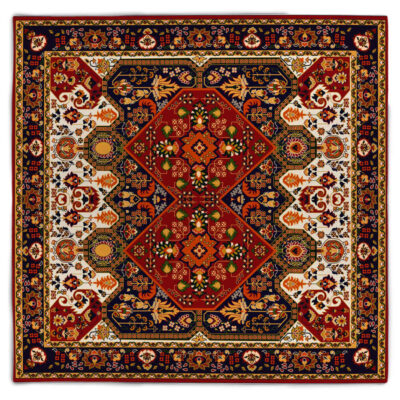 Nappe en Velours au Design Inspiré de l’Élégance Perse Rana