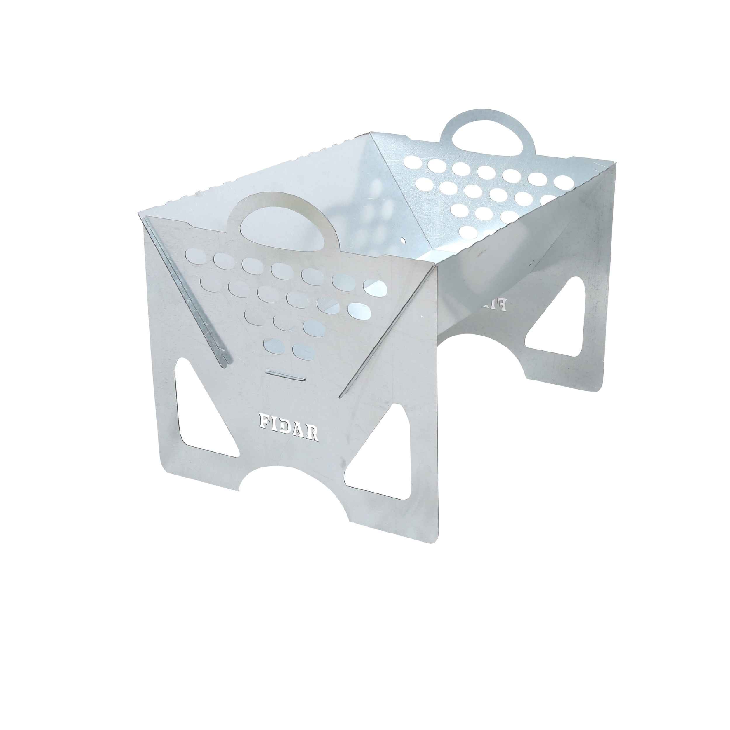 Gril à Charbon de Bois Portable Barbecue de Table - Acier Inoxydable Fidar