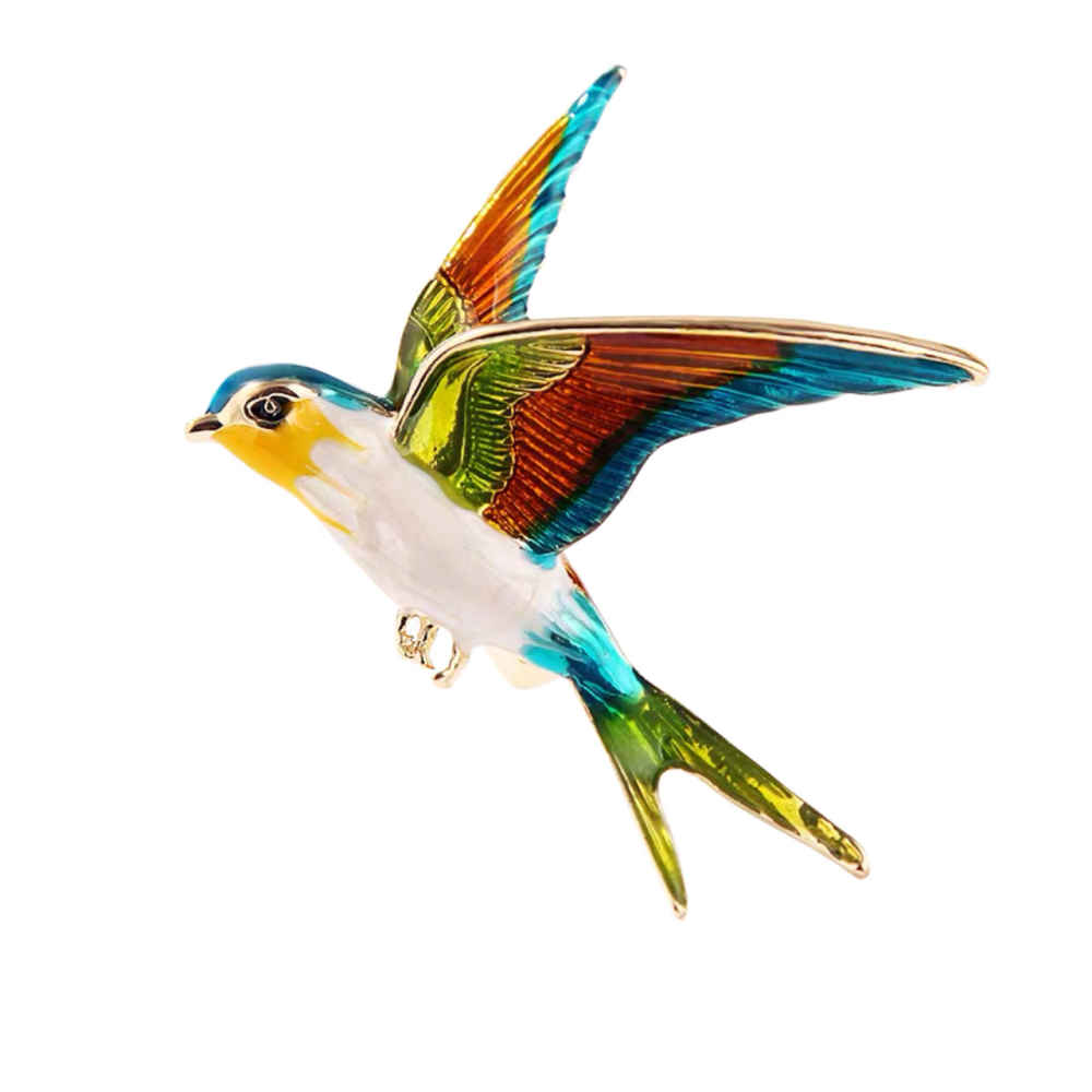 Steel Brooch Pin – Bird Model