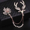 Steel Brooch Pin – Deer Design