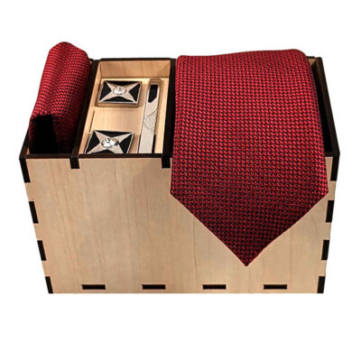 Ensemble Cravate, Pochette & Boutons de Manchette pour Homme – Maria de Luxe
