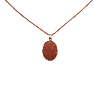 Collier en cuivre pour femmes, style classique Aventurine