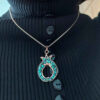 Collier en cuivre pour femmes, artistique Grenade