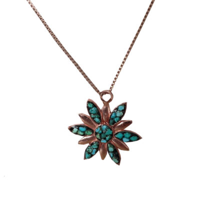 Collier en cuivre pour femmes, artistique Setareh