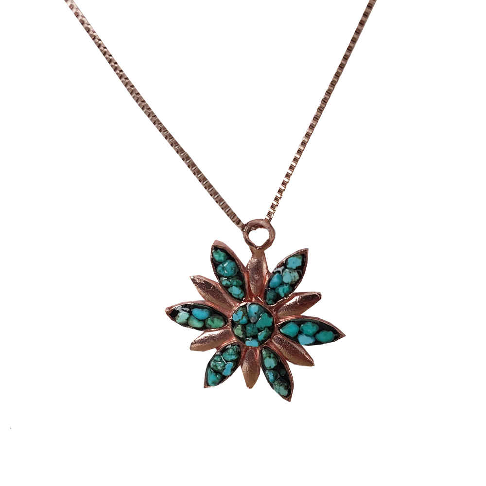 Collier en cuivre pour femmes, artistique Setareh