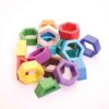 Puzzle Cerveau Géométrique en Bois Ruche – Jouet éducatif unique
