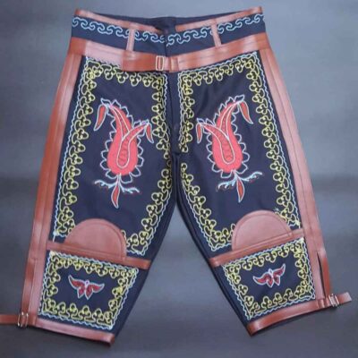 Pantalon Athlétique Zoorkhaneh 3/4 avec Cuir Naturel de Chèvre
