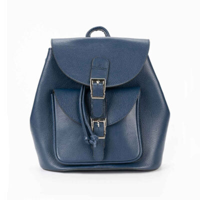 Sac à Dos en Cuir Bleu pour Femme – Modèle Gelareh