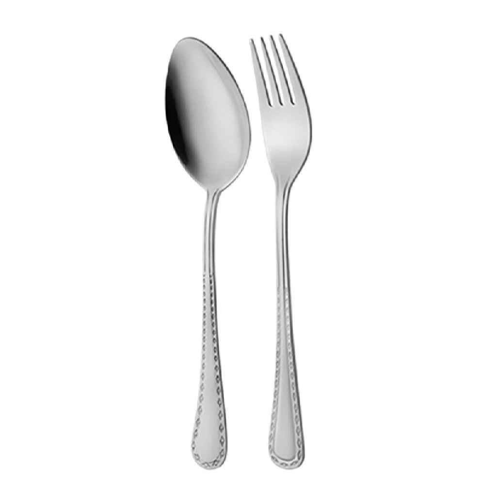 Ensemble de Couverts Cuillères et Fourchettes Bordé de 12