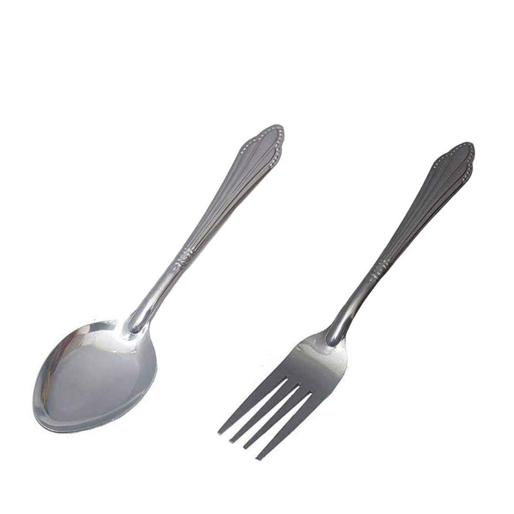 Ensemble de Couverts Cuillères et Fourchettes Bordé de 12 Coquille