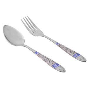 Ensemble de Couverts Cuillères et Fourchettes Lavables au Lave-Vaisselle – Ensemble de 12