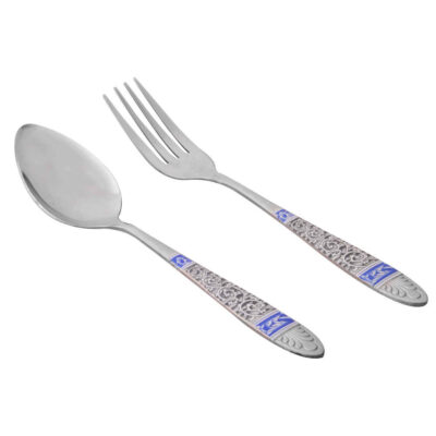 Ensemble de Couverts Cuillères et Fourchettes Lavables au Lave-Vaisselle – Ensemble de 12
