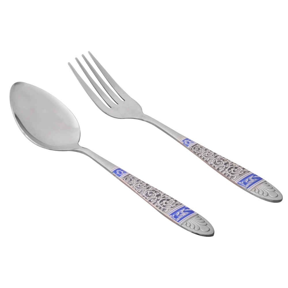 Ensemble de Couverts Cuillères et Fourchettes Lavables au Lave-Vaisselle - Ensemble de 12
