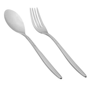 Ensemble de Couverts Cuillères et Fourchettes de 12 Lavables au Lave-Vaisselle
