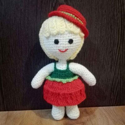 Amigurumi Poupée en Crochet Fait Main – Dokhtarak | Jouet en Peluche Doux