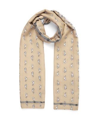 Châle Traditionnel pour Femme Double Face en Coton – Modèle Poisson