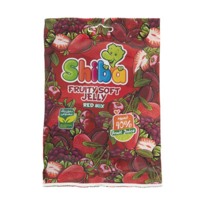 Bonbons gélifiés halal – Bonbons en gelée doux avec saveur de mélange de fruits rouges – Shiba (Paquet de 15)