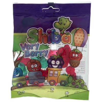 Bonbons gélifiés halal – Bonbons en gelée doux avec saveur de baies fruitées – Shiba (Paquet de 30)