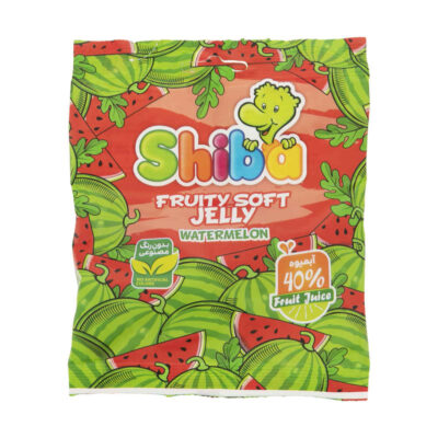 Bonbons gélifiés halal – Bonbons en gelée doux avec saveur de pastèque – Shiba (Paquet de 30)