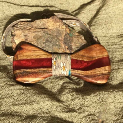 Nœud Papillon en Bois Artisan – Élégant Modèle Kian