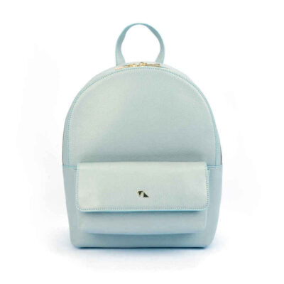 Sac à Dos en Cuir Bleu Clair pour Femme – Modèle Shahrzad