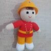 Amigurumi Poupée en Crochet Fait Main – Pompier | Jouet en Peluche Doux