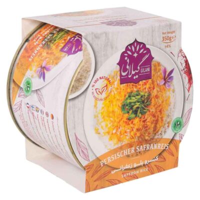 Riz au safran persan, en conserve (paquet de 6)