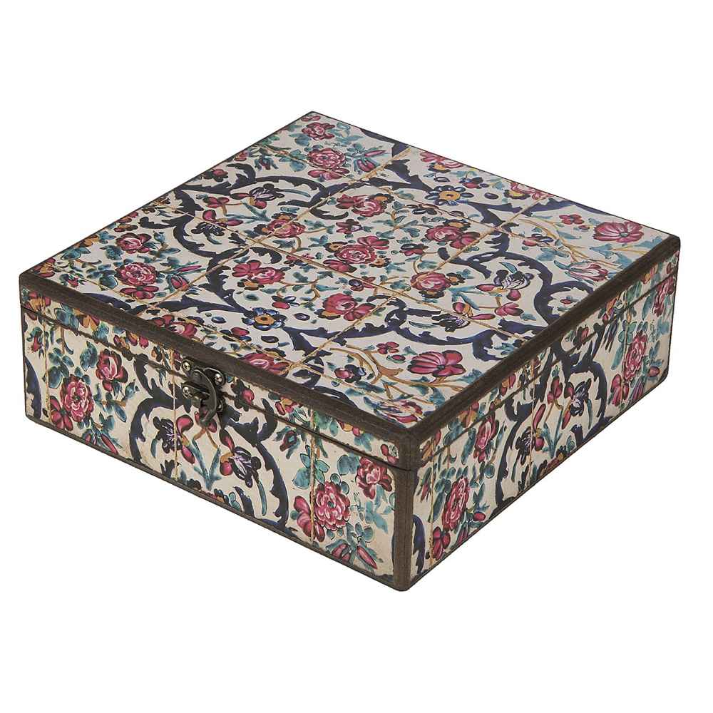 Handcrafted Wooden Jewelry Box with Persian-Inspired Pattern - Arnoosha