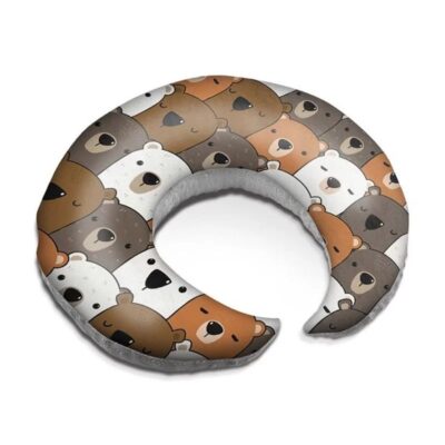 Coussin d’allaitement en velours pour bébé Modèle Ours (x2)