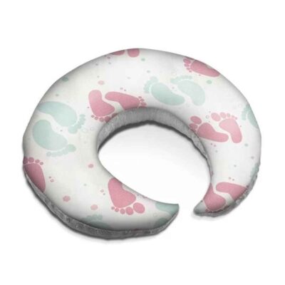 Coussin d’allaitement en velours pour bébé Modèle Empreinte (x2)
