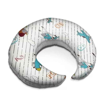 Coussin d’allaitement en velours pour bébé Modèle Hélicoptère (x2)