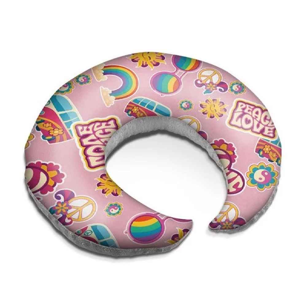 Coussin d'allaitement en velours pour bébé Modèle Arc-en-ciel (x2)