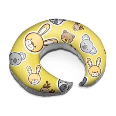 Coussin d’allaitement en velours pour bébé Modèle Animaux (x2)