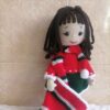 Amigurumi Poupée en Crochet Fait Main – Fille de Noël | Jouet en Peluche Doux