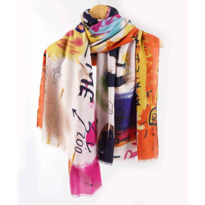 Châle Imprimé pour Femme Artistique & Léger Kiana